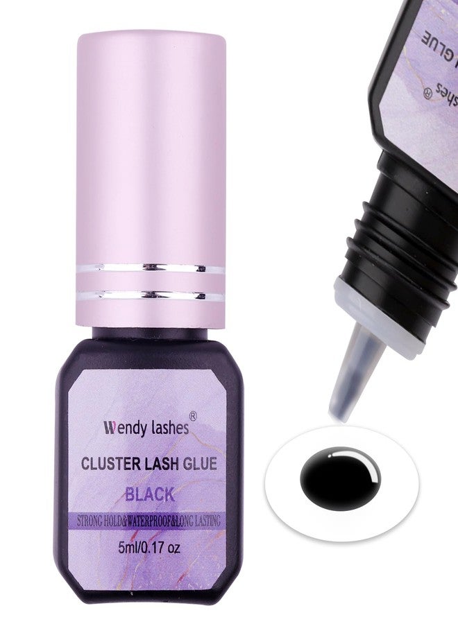WENDY LASHES Lash Glue for DIY Eyelash Extension: Wendy, for Using at Home, 2-3 Sec Fast Drying, Strong Hold, Black, 5ml, X3 - Image 1